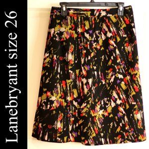 Lane Bryant black multicolored size 26 skirt